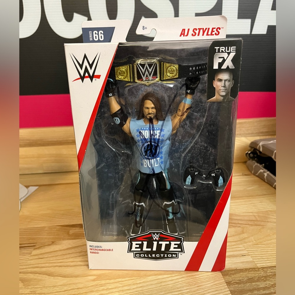 WWE Elite Collection Series 66 Signed AJ Styles Autographed